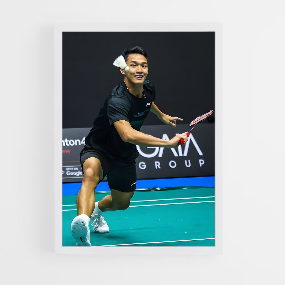 Poster Jonatan christie ace – affiche Badminton (vue 3)
